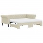 Sofá cama nido con colchón cuero sintético crema 90x200 cm de vidaXL, Camas y somieres - Ref: Foro24-3197729, Precio: 459,16 ...