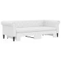 Sofá cama nido con colchón cuero sintético blanco 90x200 cm de vidaXL, Camas y somieres - Ref: Foro24-3197728, Precio: 470,61...