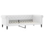Sofá cama nido con colchón cuero sintético blanco 90x200 cm de vidaXL, Camas y somieres - Ref: Foro24-3197728, Precio: 469,75...