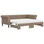 Sofá cama nido con colchón cuero sintético cappuccino 90x200 cm de vidaXL, Camas y somieres - Ref: Foro24-3197730, Precio: 45...