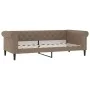 Sofá cama nido con colchón cuero sintético cappuccino 90x200 cm de vidaXL, Camas y somieres - Ref: Foro24-3197730, Precio: 45...