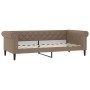 Sofá cama nido con colchón cuero sintético cappuccino 90x200 cm de vidaXL, Camas y somieres - Ref: Foro24-3197730, Precio: 46...