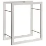 Estante para leña acero inoxidable 50x28x56 cm de vidaXL, Bolsas y soportes de leña - Ref: Foro24-357859, Precio: 26,78 €, De...