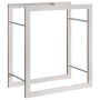 Estante para leña acero inoxidable 50x28x56 cm de vidaXL, Bolsas y soportes de leña - Ref: Foro24-357859, Precio: 27,15 €, De...