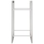 Estante para leña acero inoxidable 50x28x56 cm de vidaXL, Bolsas y soportes de leña - Ref: Foro24-357859, Precio: 27,15 €, De...