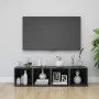 Muebles TV 2 uds madera contrachapada gris brillo 37x35x37 cm de vidaXL, Muebles TV - Ref: Foro24-805523, Precio: 25,97 €, De...