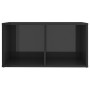 Mueble para TV madera contrachapada gris brillo 72x35x36,5 cm de vidaXL, Muebles TV - Ref: Foro24-805533, Precio: 36,17 €, De...
