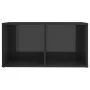 Mueble para TV madera contrachapada gris brillo 72x35x36,5 cm de vidaXL, Muebles TV - Ref: Foro24-805533, Precio: 35,72 €, De...