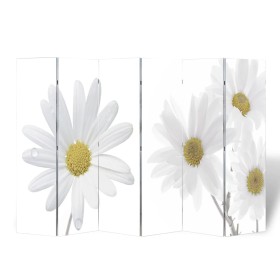Biombo divisor plegable 217x170 cm flores de vidaXL, Divisores de ambientes - Ref: Foro24-240481, Precio: 145,95 €, Descuento: %