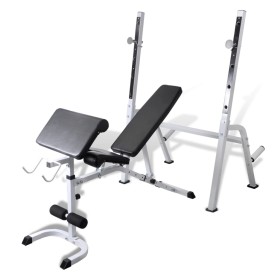 Banco de musculación / ejercicio para el hogar de vidaXL, Máquinas de levantamiento de pesas - Ref: Foro24-90364, Precio: 215...