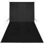 Kit de estudio fotográfico telón fondo negro 600x300 cm y luces de vidaXL, Flashes e iluminaciones de estudio - Ref: Foro24-1...