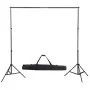 Kit de estudio fotográfico telón fondo negro 600x300 cm y luces de vidaXL, Flashes e iluminaciones de estudio - Ref: Foro24-1...