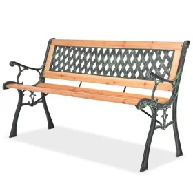 Banco de jardín de madera 122 cm de vidaXL, Bancos de jardín - Ref: Foro24-40262, Precio: 80,26 €, Descuento: %