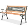 Banco de jardín de madera 122 cm de vidaXL, Bancos de jardín - Ref: Foro24-40262, Precio: 81,51 €, Descuento: %