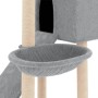 Rascador para gatos con postes de sisal gris claro 153 cm en Mobiliario para gatos | Comprar online en Foru.es