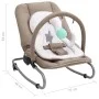 Hamaca mecedora para bebés de acero gris taupe de vidaXL, Mecedoras y sillas para bebés - Ref: Foro24-10255, Precio: 116,51 €...