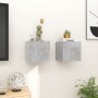 Muebles de salón de pared 2 uds gris hormigón 30,5x30x30 cm de vidaXL, Muebles TV - Ref: Foro24-804494, Precio: 47,19 €, Desc...