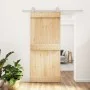 Sliding door with solid pine wood hardware 90x210 cm by vidaXL, Doors - Ref: Foro24-3203089, Price: 204,05 €, Discount: %