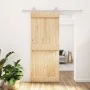 Sliding door with solid pine wood fittings 85x210 cm by vidaXL, Doors - Ref: Foro24-3203088, Price: 175,43 €, Discount: %