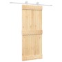 Puerta corredera con herrajes madera maciza de pino 85x210 cm de vidaXL, Puertas - Ref: Foro24-3203088, Precio: 168,61 €, Des...