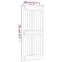Sliding door with solid pine wood fittings 85x210 cm by vidaXL, Doors - Ref: Foro24-3203088, Price: 175,43 €, Discount: %