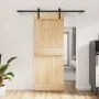 Puerta corredera con herrajes madera maciza de pino 80x210 cm de vidaXL, Puertas - Ref: Foro24-3202972, Precio: 155,06 €, Des...