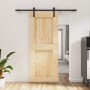 Puerta corredera con herrajes madera maciza de pino 85x210 cm de vidaXL, Puertas - Ref: Foro24-3202977, Precio: 182,44 €, Des...