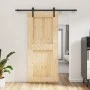 Puerta corredera con herrajes madera maciza de pino 90x210 cm de vidaXL, Puertas - Ref: Foro24-3202978, Precio: 186,23 €, Des...