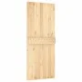 Schiebetür mit Beschlägen aus massivem Kiefernholz, 85 x 210 cm von vidaXL, Türen - Ref: Foro24-3202977, Preis: 178,90 €, Rab...
