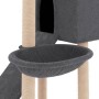 Rascador para gatos con postes de sisal gris oscuro 153 cm en Mobiliario para gatos | Comprar online en Foru.es