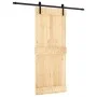 Schiebetür mit Beschlägen aus massivem Kiefernholz 85x210 cm von vidaXL, Türen - Ref: Foro24-3202988, Preis: 150,71 €, Rabatt: %