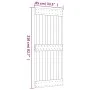 Schiebetür mit Beschlägen aus massivem Kiefernholz 85x210 cm von vidaXL, Türen - Ref: Foro24-3202988, Preis: 150,71 €, Rabatt: %