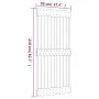 Puerta corredera con herrajes madera maciza de pino 95x210 cm de vidaXL, Puertas - Ref: Foro24-3202990, Precio: 172,30 €, Des...