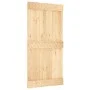 Schiebetür mit Beschlägen aus massivem Kiefernholz, 100 x 210 cm von vidaXL, Türen - Ref: Foro24-3202991, Preis: 195,92 €, Ra...