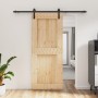 Puerta corredera con herrajes madera maciza de pino 85x210 cm de vidaXL, Puertas - Ref: Foro24-3202994, Precio: 181,11 €, Des...
