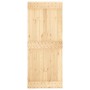 Puerta corredera con herrajes madera maciza de pino 85x210 cm de vidaXL, Puertas - Ref: Foro24-3203048, Precio: 157,63 €, Des...