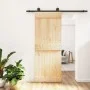 Puerta corredera con herrajes madera maciza de pino 80x210 cm de vidaXL, Puertas - Ref: Foro24-3203047, Precio: 172,32 €, Des...