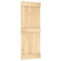 Puerta corredera con herrajes madera maciza de pino 80x210 cm de vidaXL, Puertas - Ref: Foro24-3203047, Precio: 172,32 €, Des...