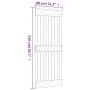 Puerta corredera con herrajes madera maciza de pino 80x210 cm de vidaXL, Puertas - Ref: Foro24-3203047, Precio: 172,32 €, Des...