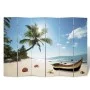 Biombo divisor plegable Playa 217x170 cm de vidaXL, Divisores de ambientes - Ref: Foro24-240480, Precio: 124,62 €, Descuento: %