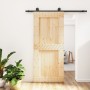 Puerta corredera con herrajes madera maciza de pino 90x210 cm de vidaXL, Puertas - Ref: Foro24-3203053, Precio: 193,70 €, Des...
