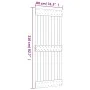 Schiebetür mit Beschlägen aus massivem Kiefernholz 80x210 cm von vidaXL, Türen - Ref: Foro24-3203125, Preis: 170,14 €, Rabatt: %