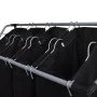 Clasificador de lavandería con 4 bolsas de color gris negro de vidaXL, Cestas para ropa - Ref: Foro24-240367, Precio: 37,97 €...