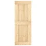 Schiebetür mit Beschlägen aus massivem Kiefernholz 80x210 cm von vidaXL, Türen - Ref: Foro24-3203129, Preis: 193,66 €, Rabatt: %