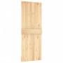 Puerta corredera con herrajes madera maciza de pino 80x210 cm de vidaXL, Puertas - Ref: Foro24-3203140, Precio: 171,43 €, Des...