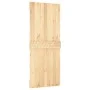 Schiebetür mit Beschlägen aus massivem Kiefernholz, 85 x 210 cm von vidaXL, Türen - Ref: Foro24-3203141, Preis: 163,97 €, Rab...