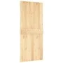 Puerta corredera con herrajes madera maciza de pino 90x210 cm de vidaXL, Puertas - Ref: Foro24-3203142, Precio: 185,21 €, Des...