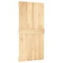 Schiebetür mit Beschlägen aus massivem Kiefernholz, 100 x 210 cm von vidaXL, Türen - Ref: Foro24-3203144, Preis: 209,17 €, Ra...