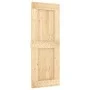 Puerta corredera con herrajes madera maciza de pino 80x210 cm de vidaXL, Puertas - Ref: Foro24-3203146, Precio: 194,02 €, Des...
