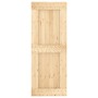 Puerta corredera con herrajes madera maciza de pino 80x210 cm de vidaXL, Puertas - Ref: Foro24-3203146, Precio: 194,98 €, Des...